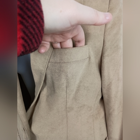 2/$30 FARAH Vintage Classic Tan Women's Blazer Preppy Clueless (#1,319)(C) - Picture 6 of 11